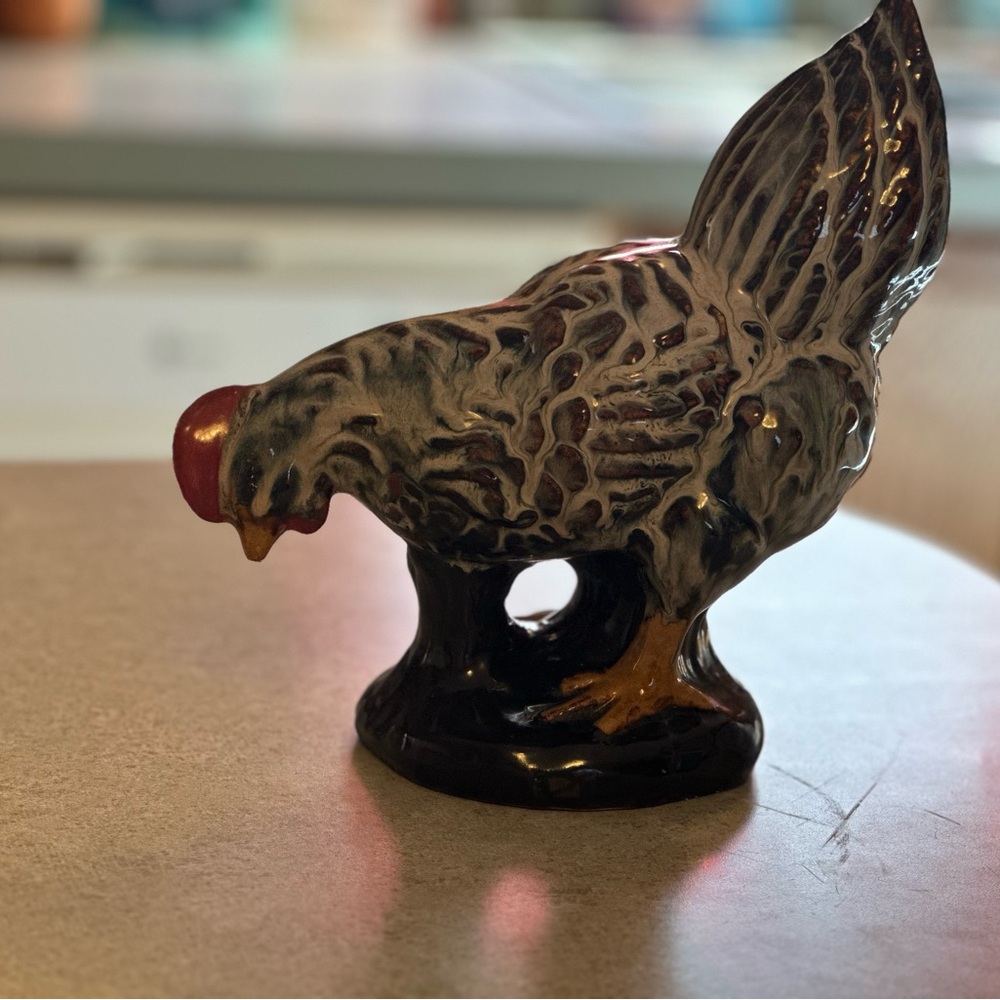 Ceramic Rooster Figurine approximately 9x7”